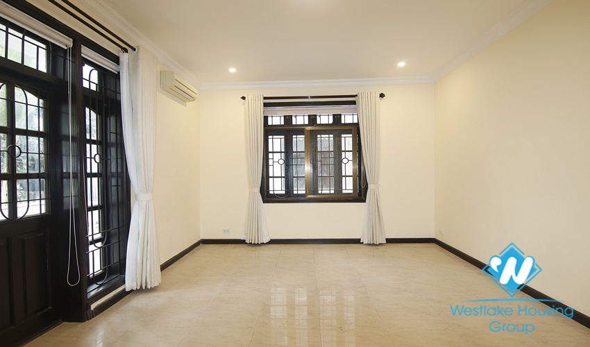 Charming house with large garden around for rent in Ciputra, Tay Ho, Hanoi